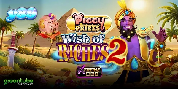 Tampilan visual slot Piggy Prizes: Wish of Riches 2 dengan nuansa magis